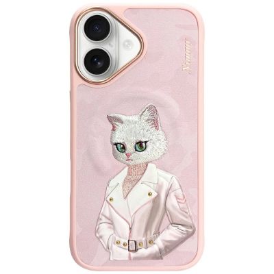 Nimmy Magnetic fashion cute pet MagSafe case for iPhone 16 - pink