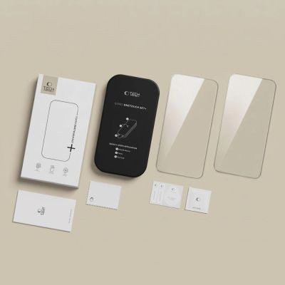15. Tech-Protect OneTouch Set+ 2-Pack Tempered Glass for iPhone 18 Pro / 17 Pro