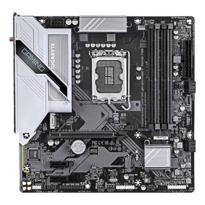2. Gigabyte B760M GAMING PLUS WIFI DDR4 motherboard (version 1.0) | Intel processor family | LGA1700 processor socket | DDR4 memory | Supported hard drive interfaces SATA, M.2 | Number of SATA connectors: 4