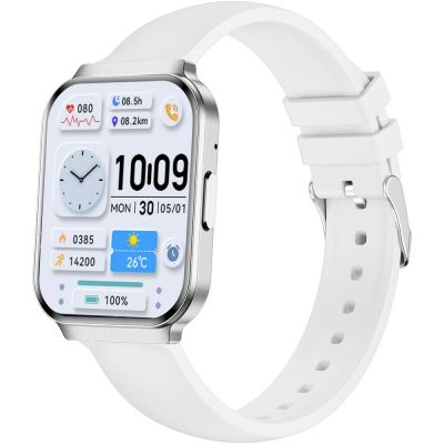 5. Smartwatch Gravity Silver Strap + Bracelet GT44-4