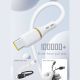 2. Dudao L25C USB-C - USB-C Silicone Cable 60W 1m - White