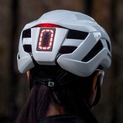 5. Rockbros ZK-077 Bicycle Helmet with Integrated Multi-Directional Lighting 57-61 cm - White