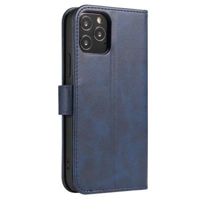 3. Magnet Case elegant case cover with a flap and stand function for Samsung Galaxy A03s (166.5) blue