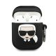 12. Karl Lagerfeld Silicone Ikonik Case for AirPods 1/2 - Black