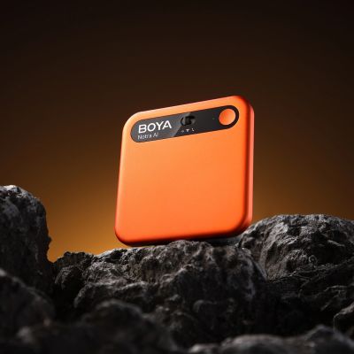 10. BOYA Notra Voice Recorder with AI Transcription - Orange