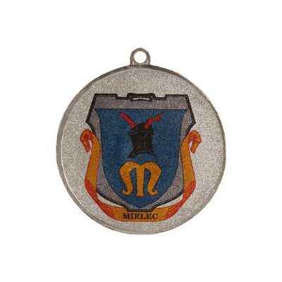4. Silver steel medal, second place, with LuxorJet color print