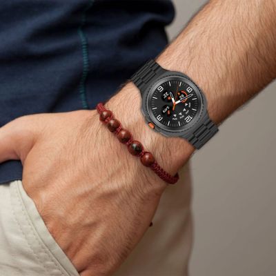 4. Tech-Protect Stainless Steel Strap for Samsung Galaxy Watch 40/44/46 mm - Black