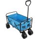 35. DELUXE FOLDABLE TRAVEL AND BEACH STROLLER 66x48x90CM WITH HANDLE, BLUE