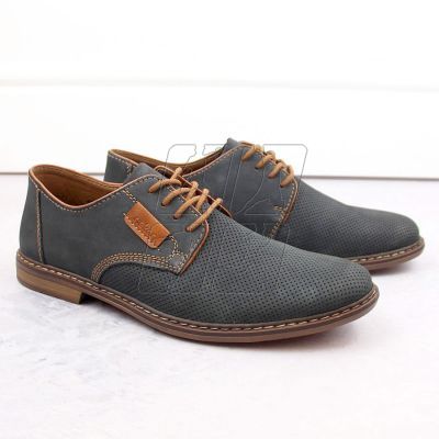 3. Comfortable leather shoes Rieker M RKR576 navy blue