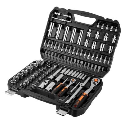 13. Socket wrenches 1/4", 1/2", set of 110 pieces