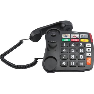 3. Olympia 4500 Analog Phone Black, White