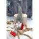 6. DECORATIVE GNOME WITH GRAY FUR HAT 50+25CM