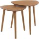 4. COFFEE SIDE TABLE SET WITH WOODEN TOP