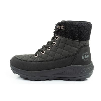 2. Lee Cooper women's winter hiking sports shoes, insulated, black, eco-leather