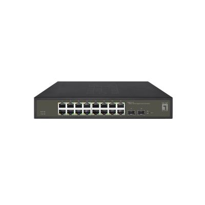 LevelOne Hilbert 18-Port Gigabit Smart Lite Switch - 16 x Gigabit RJ45 - 2 x Gigabit SFP