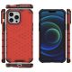 2. Honeycomb Case armor cover with TPU Bumper for iPhone 13 Pro Max red