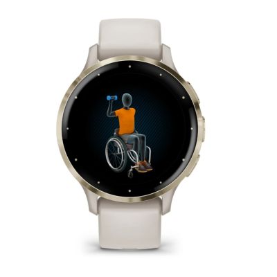 6. Garmin Venu 3S 3.05 cm (1.2") AMOLED 41 mm Digital 390 x 390 px Touchscreen Gold, Ivory Wi-Fi GPS
