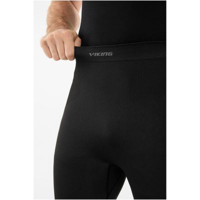 Men's underwear VIKING Eiger 2.0 Pants 3/4 Bamboo black and gray XXL