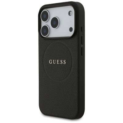 2. Guess Grained Ring MagSafe case for iPhone 17 Pro - black