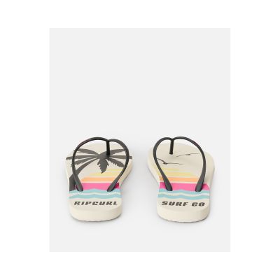 3. RIP CURL Mixed Bloom Open Toe Women's Flip-Flops Brown