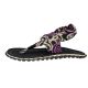 7. Gumbies - women's Slingback flip-flops - BLACK SWIRLS