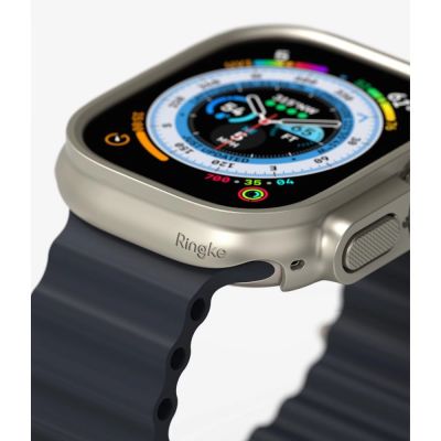 5. Ringke Slim 2-pack Case for Apple Watch Ultra 1/2 (49mm) - Clear & Titanium