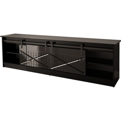 2. TV cabinet GRANERO 200x56.7x35 black/black combination
