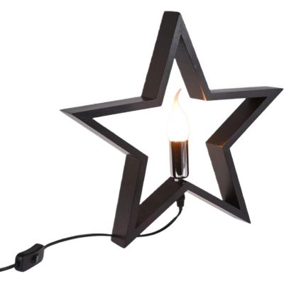 6. DECORATIVE STAR WITH LED ILLUMINATION 35CM BLACK