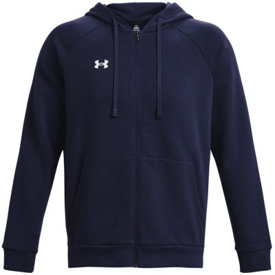 Men’s Under Armour Rival Fleece FZ Hoodie sweatshirt jacket navy 1379767 410