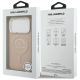 8. Karl Lagerfeld Embossed Open Ring RSG Logo MagSafe Case for iPhone 17 Pro / 18 Pro - Pink