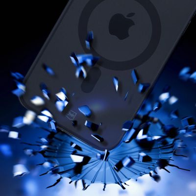 5. 3mk Smoke MagCase with MagSafe for iPhone 15 Plus - semi-transparent