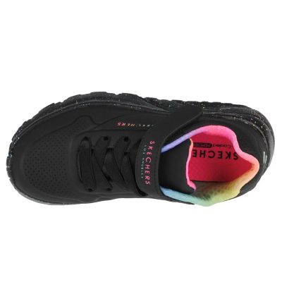 3. Skechers Uno Lite Rainbow Specks 310457L-BKMT Black 29