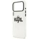 6. Karl Lagerfeld IML Karl Sketch Logo MagSafe Case for iPhone 17 Pro Max - Transparent