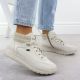 6. Women's leather waterproof boots cream Remonte Rieker D2V71-80