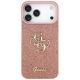 3. Guess Fixed Glitter Big 4G Case for iPhone 17 Pro Max - Pink