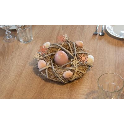 20. DECORATIVE WREATH GRAY DIAMETER 24CM