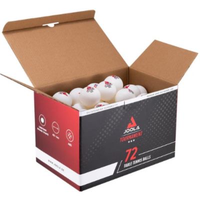 15. JOOLA TOURNAMENT TABLE TENNIS BALLS 3 STARS 72 PCS WHITE