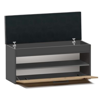 2. PARMA SHOE CABINET ANTHRACITE/ARTISAN