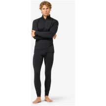 Men’s thermal longsleeve SUPER.NATURAL M SIERRA140 POCKET ZIP 1/4 black