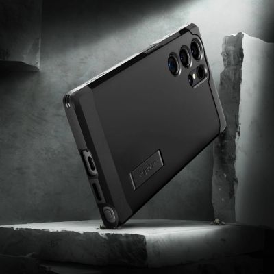 6. Spigen Tough Armor Case for Samsung Galaxy S24 Ultra - Black