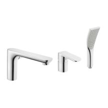 Siros 3-hole chrome bathtub faucet