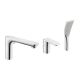 Siros 3-hole chrome bathtub faucet