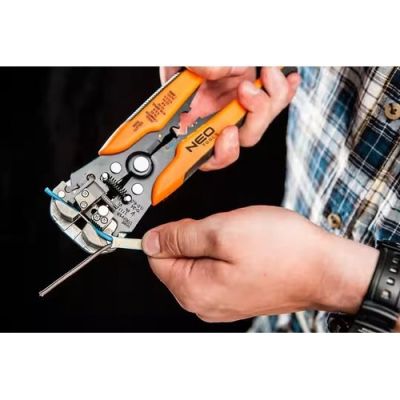3. NEO TOOLS Automatic Wire Stripper 205 mm, Front-Entry