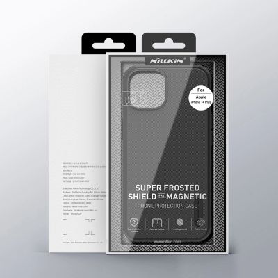 5. Nillkin Super Frosted Shield Pro Magnetic Case for iPhone 14 Plus with MagSafe magnetic black