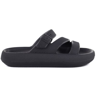 2. Women's sports flip-flops with a thick sole for the pool, black Big Star TT274A037