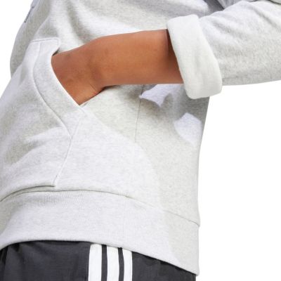 6. adidas Essentials Small Logo Feel Cozy Women's Sweatshirt Light Gray JN1853