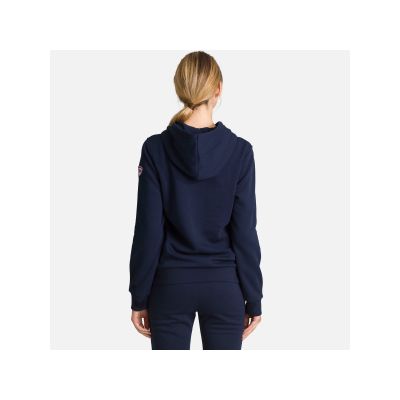 4. ROSSIGNOL W Logo Sweat Hood Fl navy blue