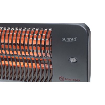 6. Sunred LUG-2000W Outdoor Heater Black Quartz Electric Heater