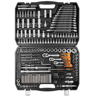 4. 300-Piece Socket Set, 1/2", 3/8", 1/4"