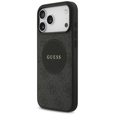 2. Guess 4G Circle Classic Logo MagSafe case for iPhone 17 Pro Max - black